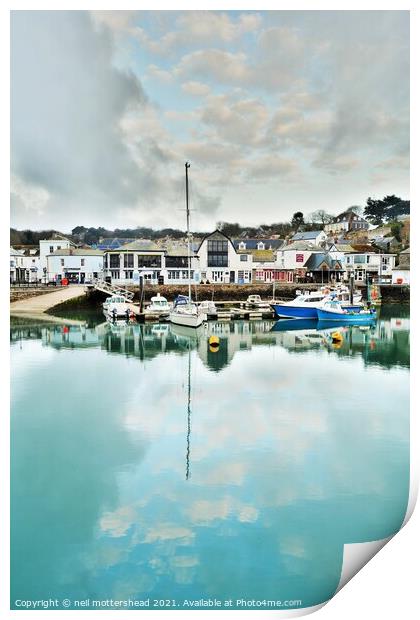 Padstow Harbour, Cornwall. Print by Neil Mottershead