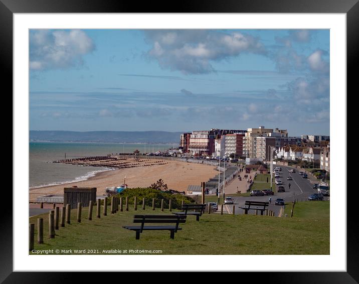 Bexhill from Galley Hill. Framed Mounted Print by Mark Ward