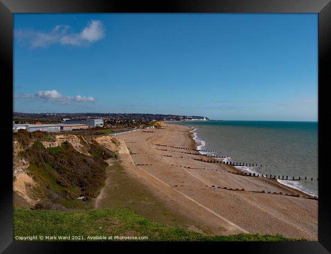 Coastal Path from Bexhill to Hastings Framed Print by Mark Ward
