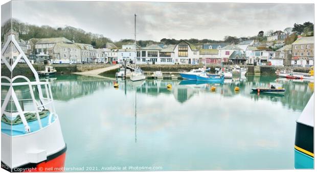 Winter's Morning In Padstow. Canvas Print by Neil Mottershead