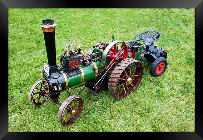 Miniature Traction Engine Framed Print by Ian Jeffrey
