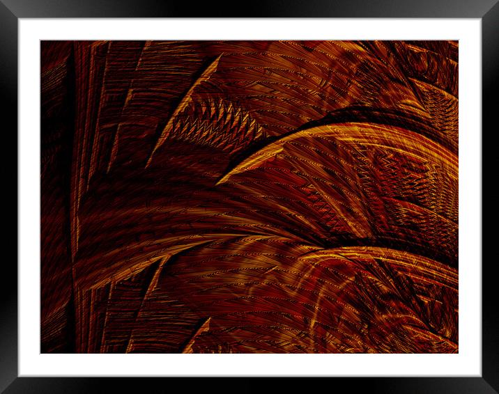 Red Abstract Framed Mounted Print by Glen Allen