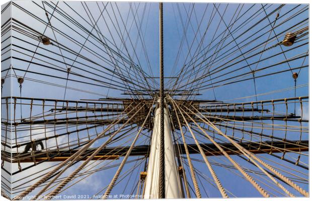 The Cutty Sark of ropes Canvas Print by Norbert David
