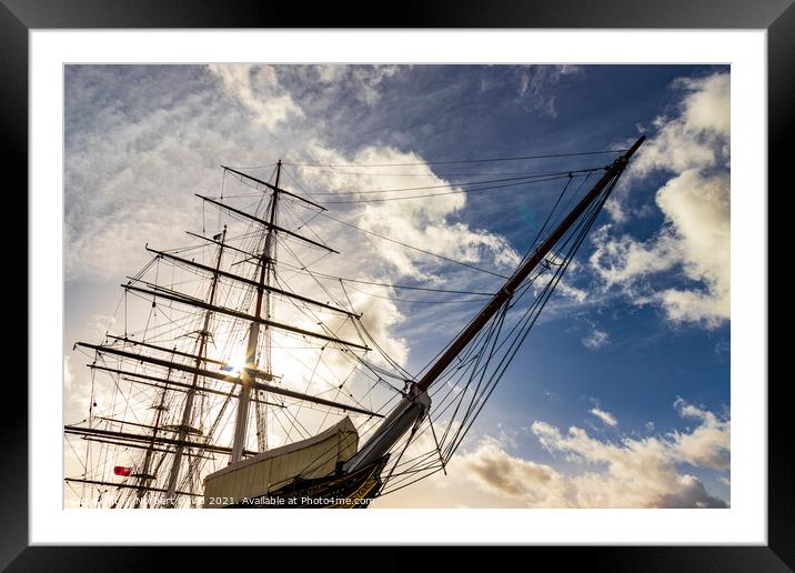 The Cutty Sark Framed Mounted Print by Norbert David