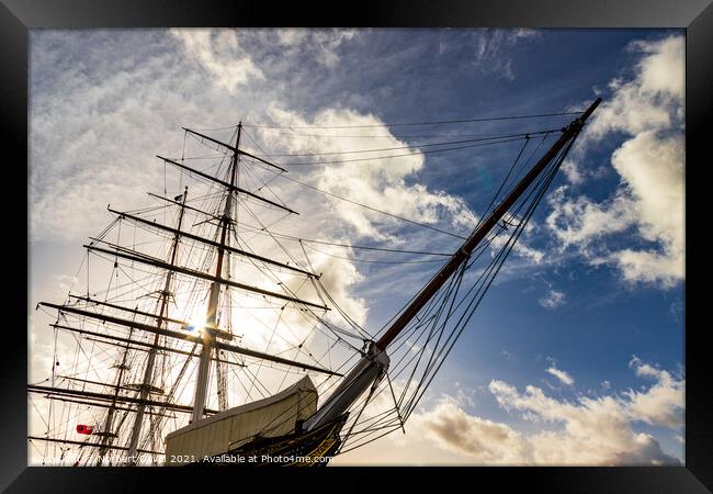 The Cutty Sark Framed Print by Norbert David