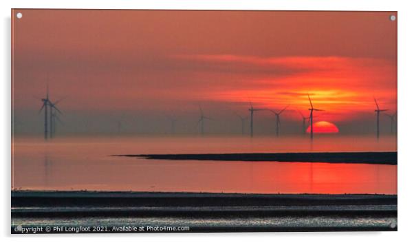 The power of the wind and Sun Acrylic by Phil Longfoot