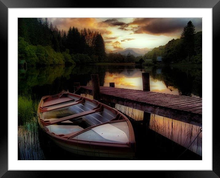 Summer Sunset, Loch Ard Framed Mounted Print by Aj’s Images