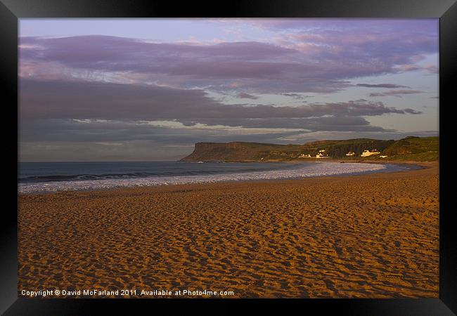 Ballycastle evening Framed Print by David McFarland