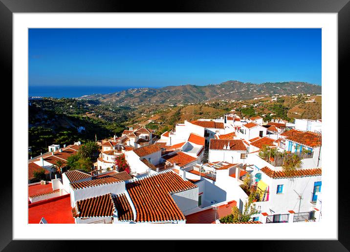 Frigiliana Andalucia Costa Del Sol Spain Framed Mounted Print by Andy Evans Photos