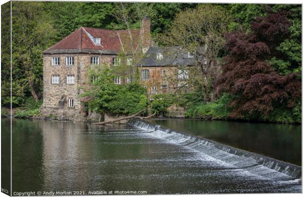 The Old Mill, Durham Canvas Print by Andy Morton