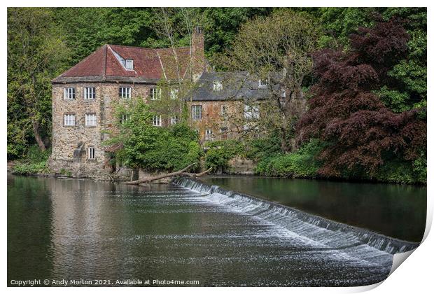 The Old Mill, Durham Print by Andy Morton