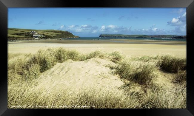 The Camel Estuary & Hawker's Cove. Framed Print by Neil Mottershead