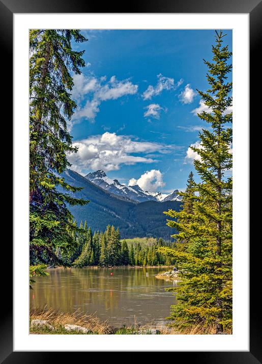 Canadian Rockies, Canada Framed Mounted Print by Mark Llewellyn