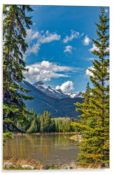 Canadian Rockies, Canada Acrylic by Mark Llewellyn