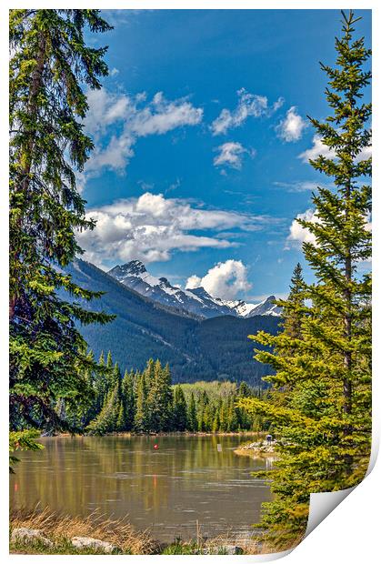 Canadian Rockies, Canada Print by Mark Llewellyn