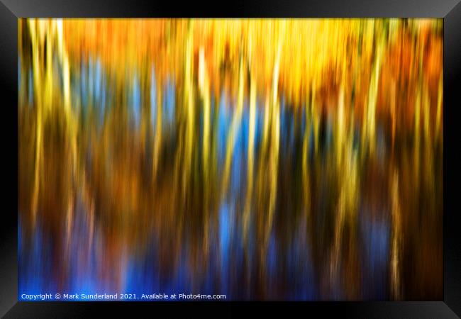 Autumn Reflections Thruscross Reservoir Framed Print by Mark Sunderland