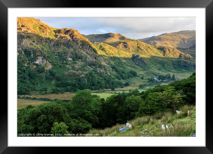 Llyn Gwynant Snowdonia Gwynedd Wales Framed Mounted Print by Chris Warren
