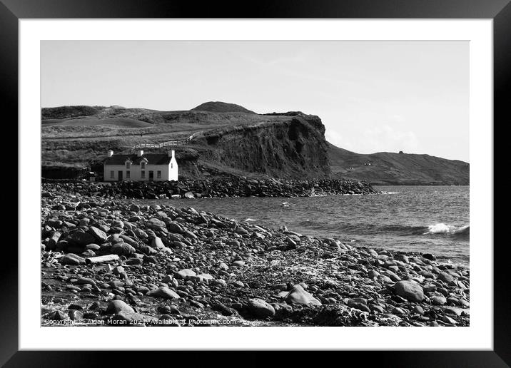 Cottage By The Sea Framed Mounted Print by Aidan Moran