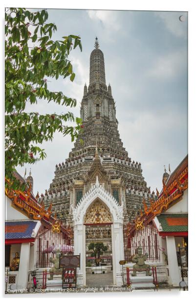 Wat Arun, Bangkok. Acrylic by Robert Murray
