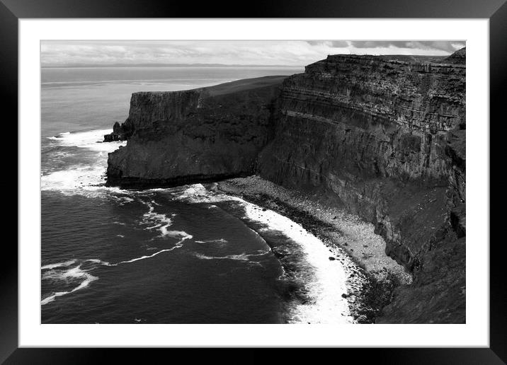 Cliffs Of Moher, County Clare, Ireland  Framed Mounted Print by Aidan Moran