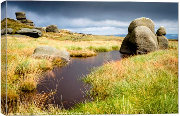 Wool Packs, Kinder Scout Canvas Print by Martyn Williams