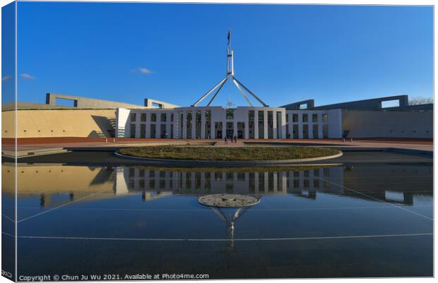 Parliament House in Canberra, capital of Australia Canvas Print by Chun Ju Wu