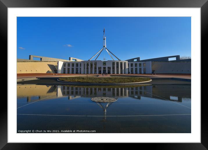 Parliament House in Canberra, capital of Australia Framed Mounted Print by Chun Ju Wu