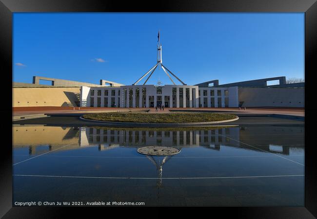 Parliament House in Canberra, capital of Australia Framed Print by Chun Ju Wu