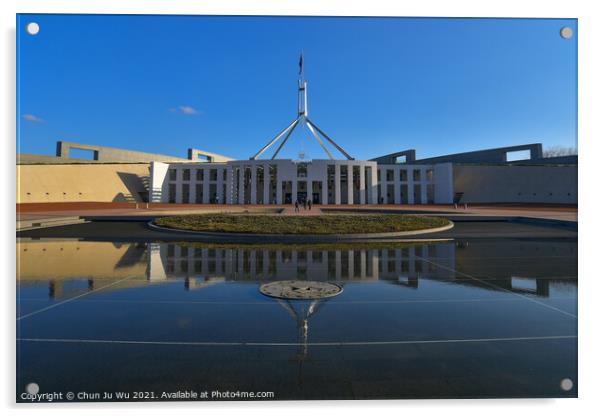 Parliament House in Canberra, capital of Australia Acrylic by Chun Ju Wu