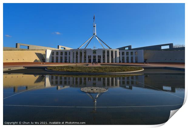 Parliament House in Canberra, capital of Australia Print by Chun Ju Wu