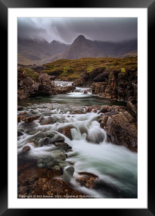 Fairy Pools Isle of Skye Framed Mounted Print by Rick Bowden