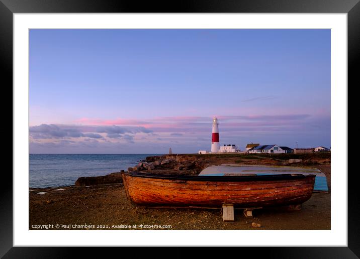 A wooden carvel built wooden boat used by local fi Framed Mounted Print by Paul Chambers