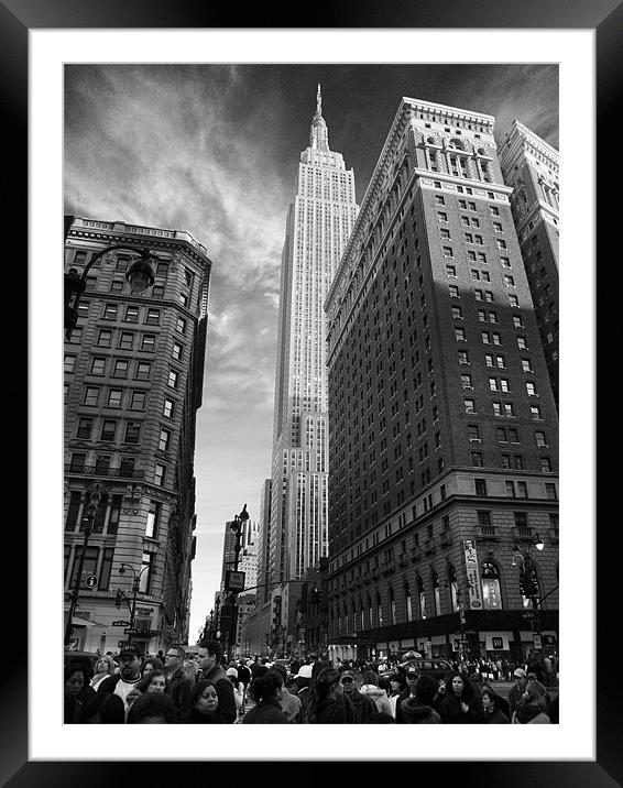 Empire State Building Framed Mounted Print by bill lawson