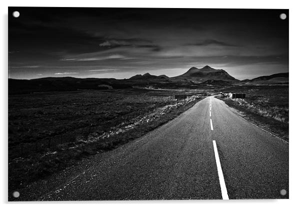 the road to Torridon Acrylic by Dorit Fuhg