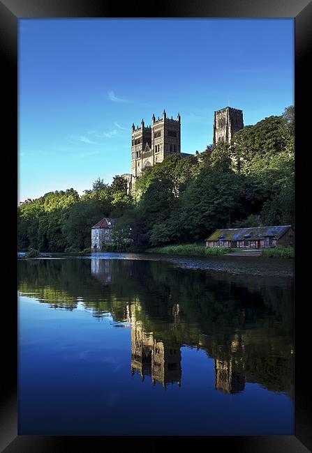 Durham Cathedral Reflection Framed Print by Kevin Tate