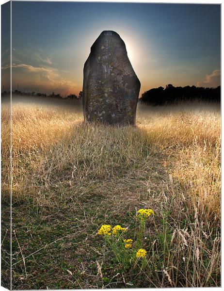 Standing Stone Canvas Print by Tony Bates