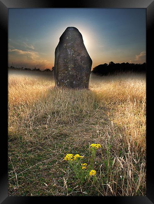 Standing Stone Framed Print by Tony Bates
