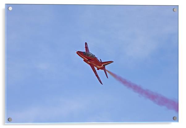 Red Arrow Acrylic by Roger Green