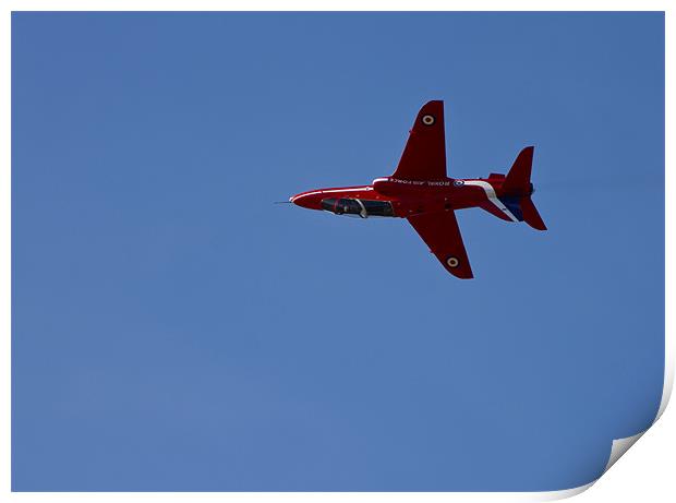 Red Arrow Print by Roger Green