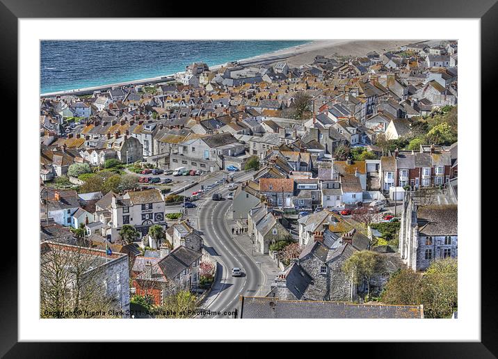 Fortuneswell Framed Mounted Print by Nicola Clark
