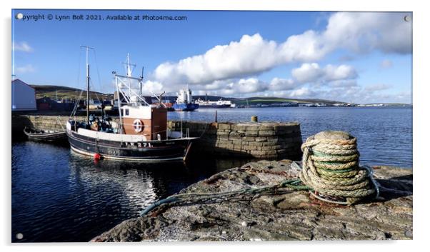 Lerwick Shetland Acrylic by Lynn Bolt