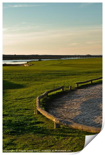 Quinta do Lago Golf Course Before Sunset Print by Angelo DeVal
