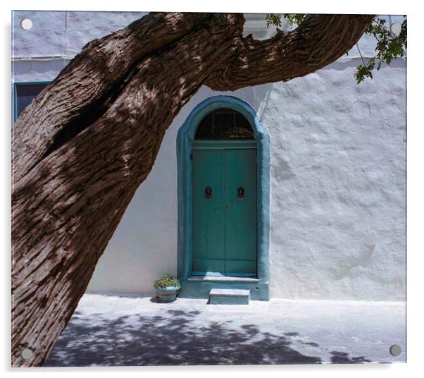 Doorway,Mdina Acrylic by Philip Enticknap