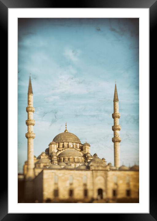 The New Mosque Yeni Cami, Istanbul, Turkey Framed Mounted Print by Neil Overy