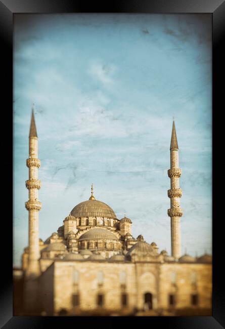 The New Mosque Yeni Cami, Istanbul, Turkey Framed Print by Neil Overy