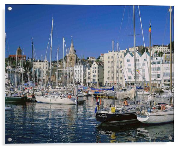 St Peter port , Guernsey ,  Acrylic by Philip Enticknap