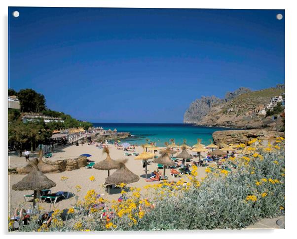  Cala San Vicente , Majorca  Acrylic by Philip Enticknap