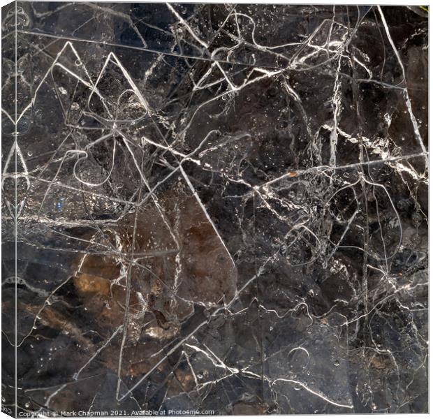 Thin broken ice fragments Canvas Print by Photimageon UK