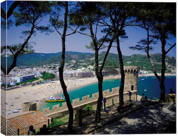 Tossa De Mar , Costa Brava, Spain  Canvas Print by Philip Enticknap