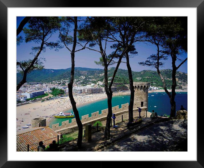 Tossa De Mar , Costa Brava, Spain  Framed Mounted Print by Philip Enticknap